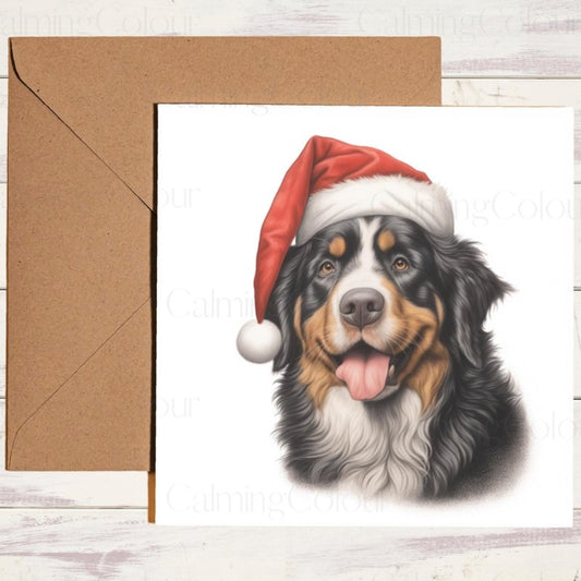 Bernese Mountain Dog Christmas Card | Christmas Card