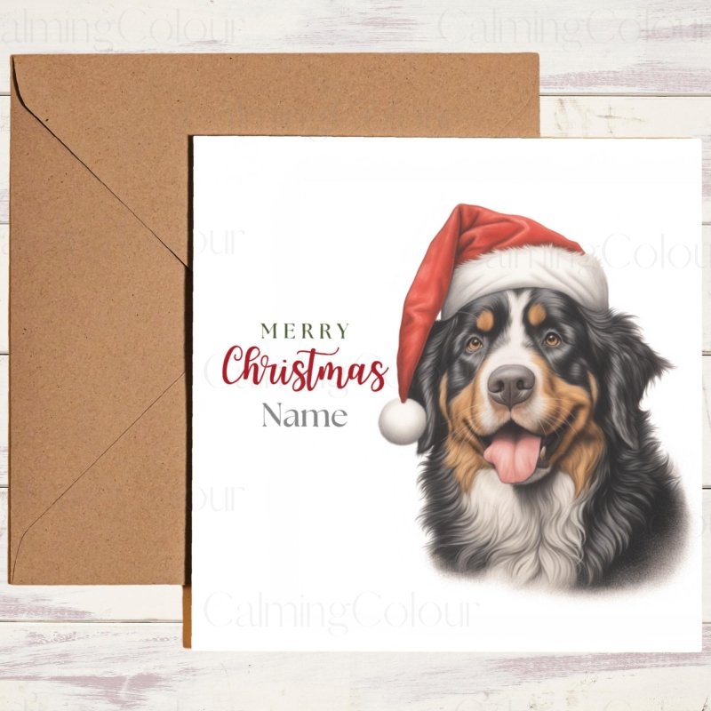 Bernese Mountain Dog Christmas Card | Christmas Card