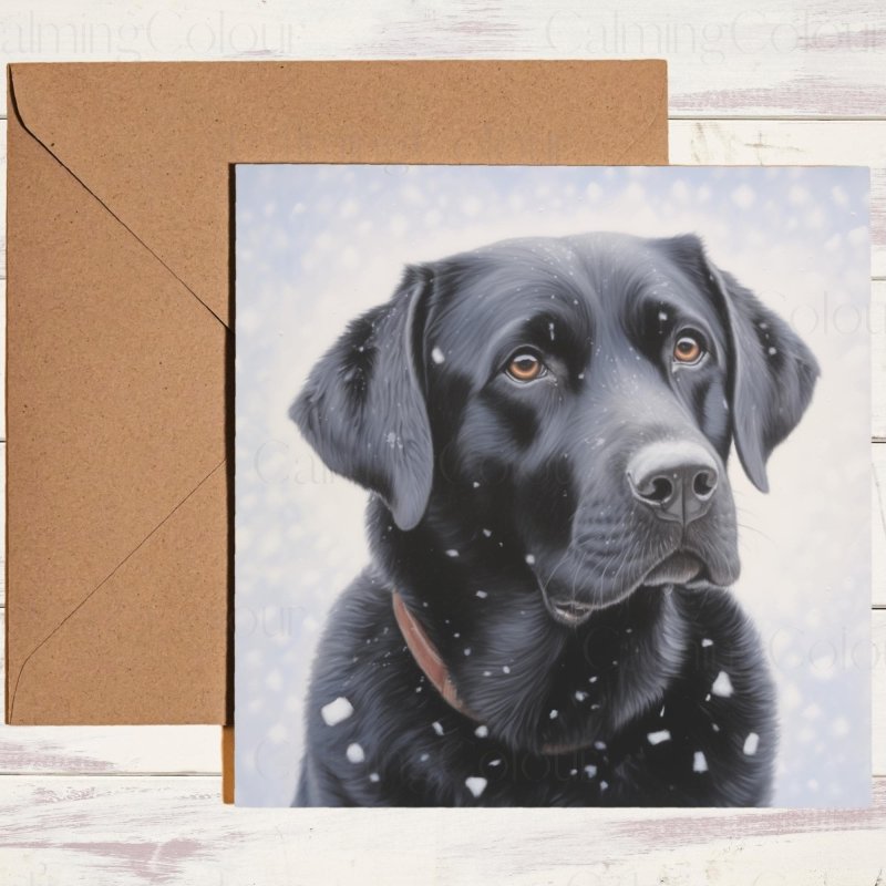 Black Labrador Christmas Card MultiPacks (10 or 20) | Card Multipack