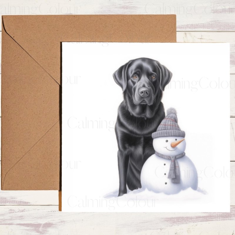 Black Labrador Christmas Card MultiPacks (10 or 20) | Card Multipack
