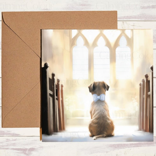 Border Terrier Wedding Card | For Dog Lovers | Wedding Card