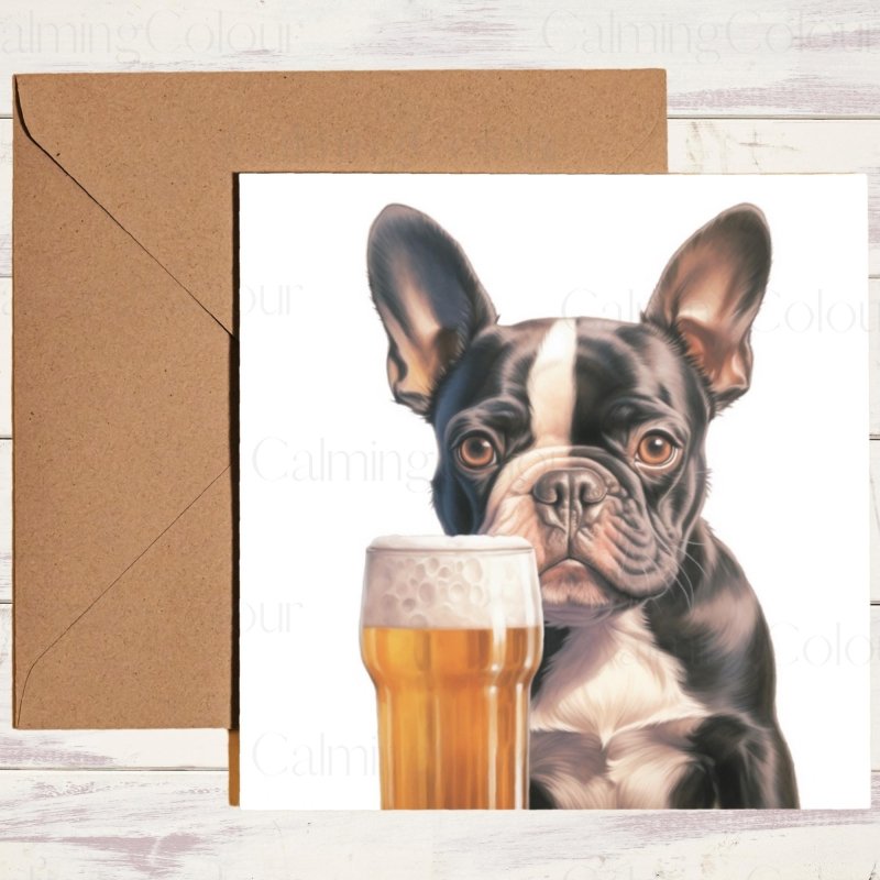 Boston Terrier Father's Day Card | Dad Dog Day With Love | Father's Day
