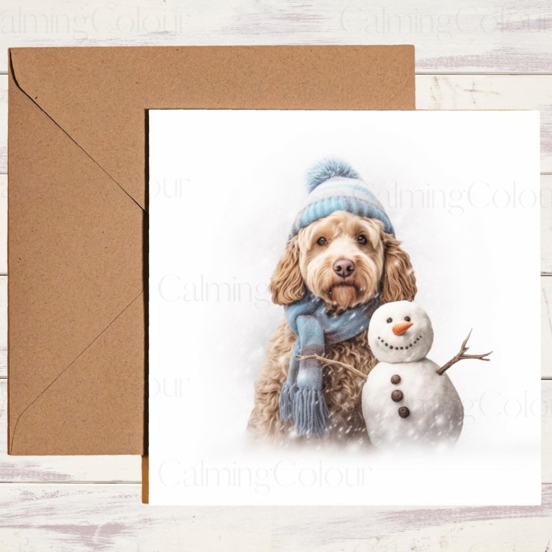 Cockapoo Christmas Card | Dog Lover Greeting Card | Christmas Card