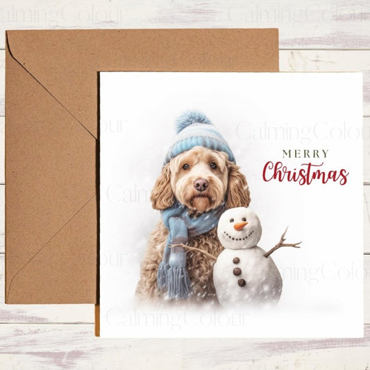 Cockapoo Christmas Card | Dog Lover Greeting Card | Christmas Card