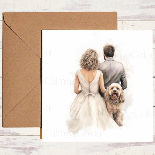 Cockapoo Wedding Card | For Dog Lovers | Wedding Card