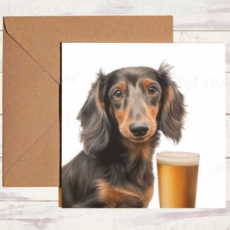 Dachshund Father's Day Card | With Love | Father's Day