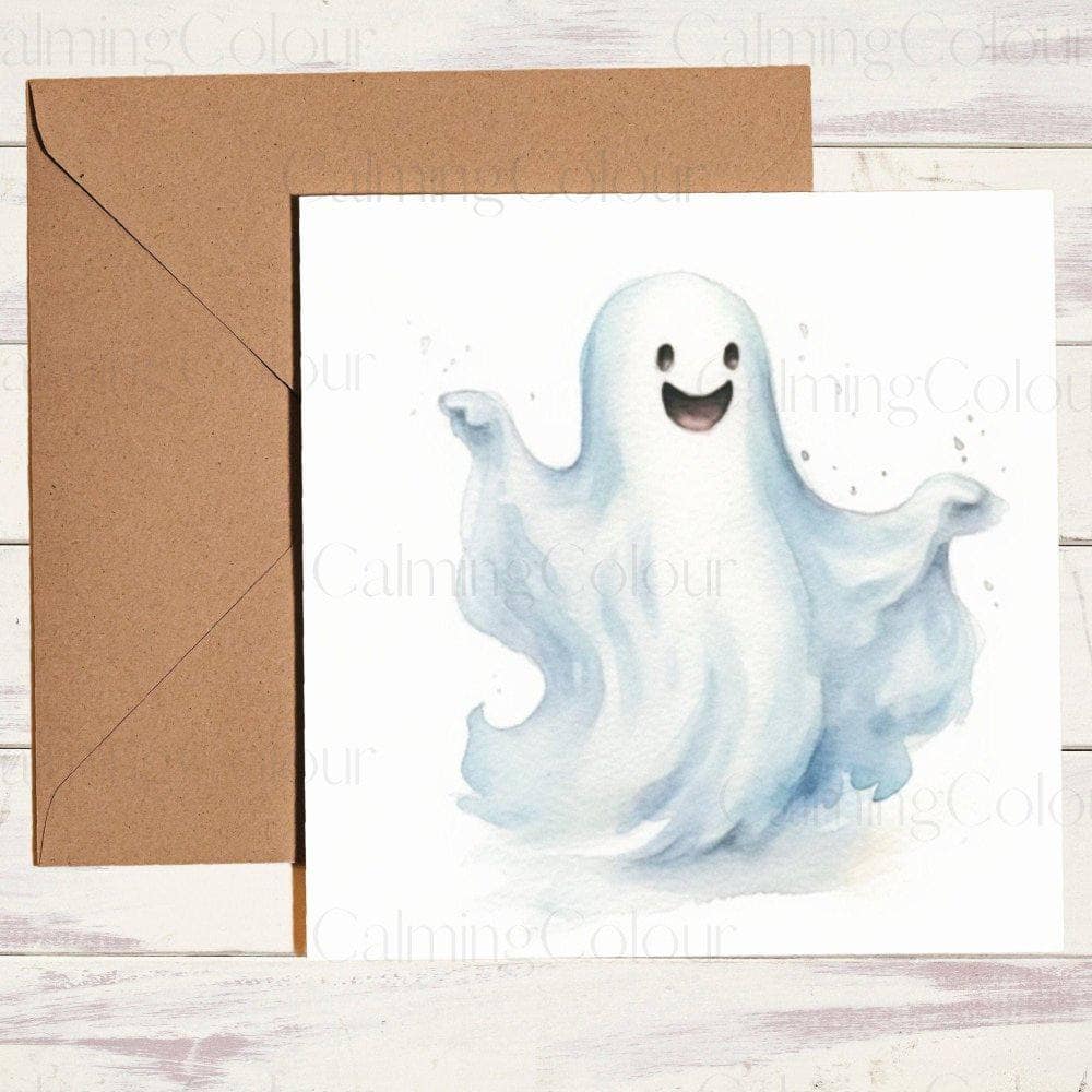 Dancing Friendly Ghost | Birthday Card | Halloween | Birthday Card