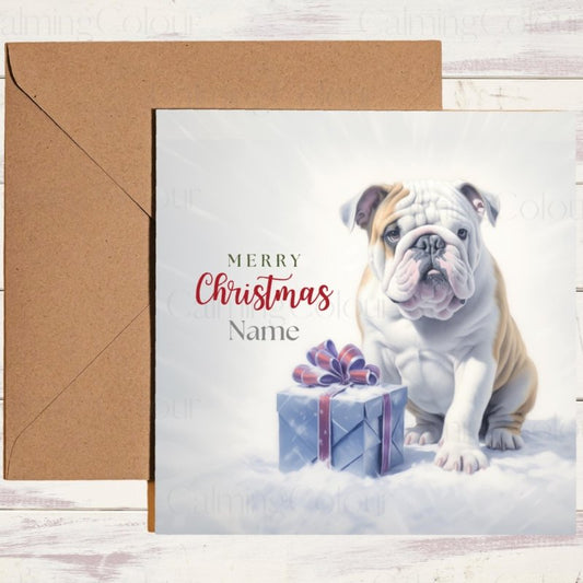 English Bulldog Christmas Card | Christmas Card
