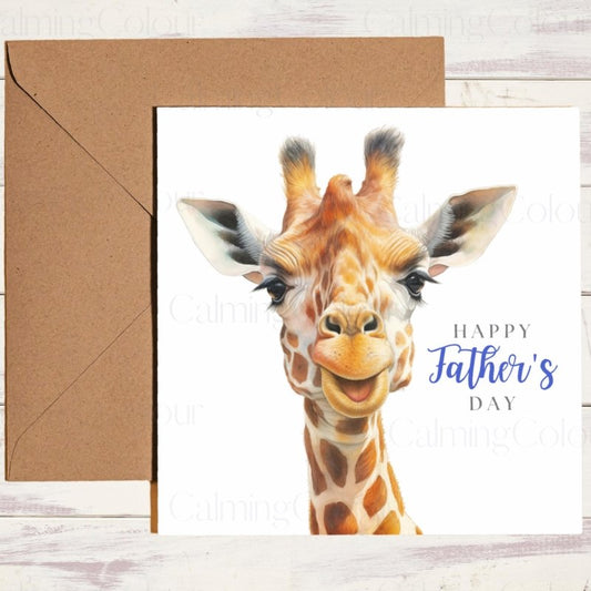 Giraffe Father's Day Card | With Love | Father's Day