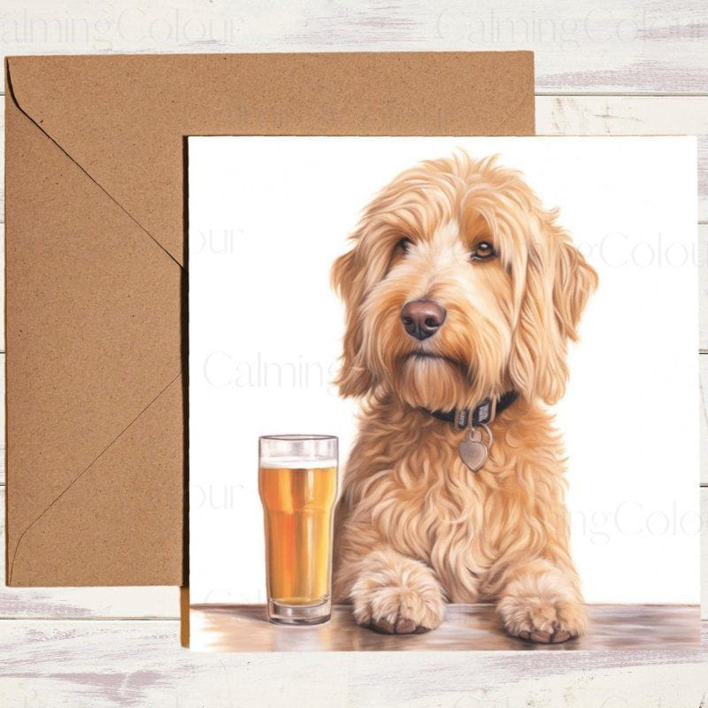 Goldendoodle Father's Day Card | Dad Greetings | Father's Day
