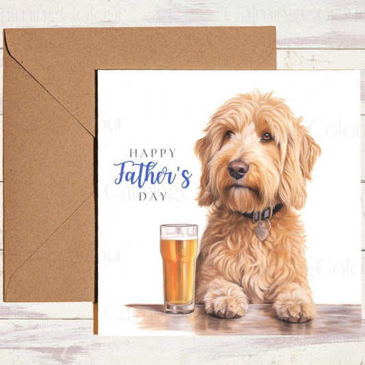 Goldendoodle Father's Day Card | Dad Greetings | Father's Day