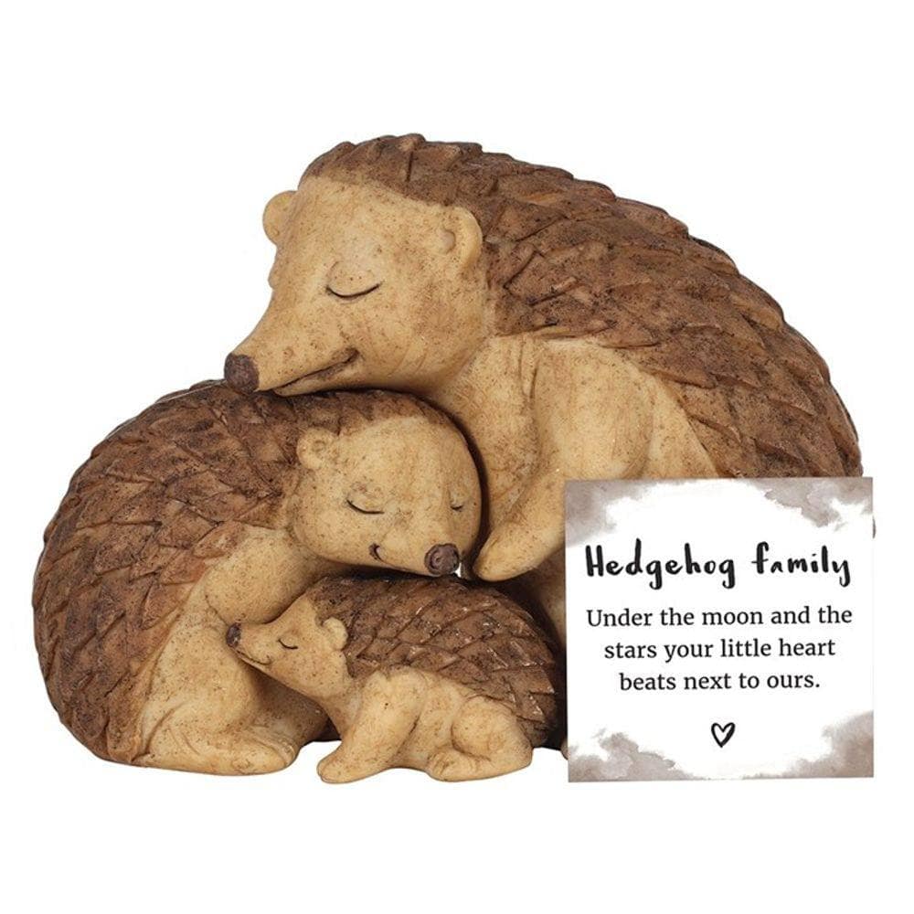 Hedgehog Family Ornament | Figurine