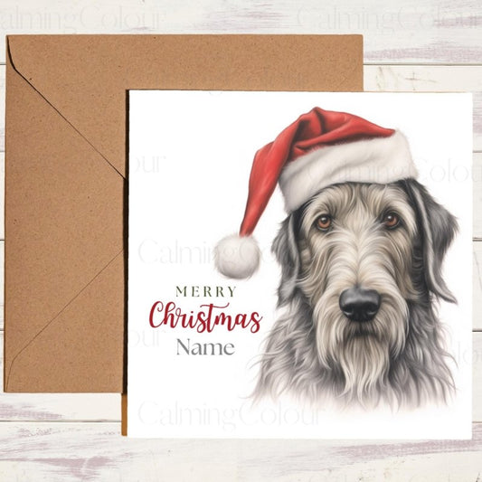 Irish Wolfhound Christmas Card | Christmas Card