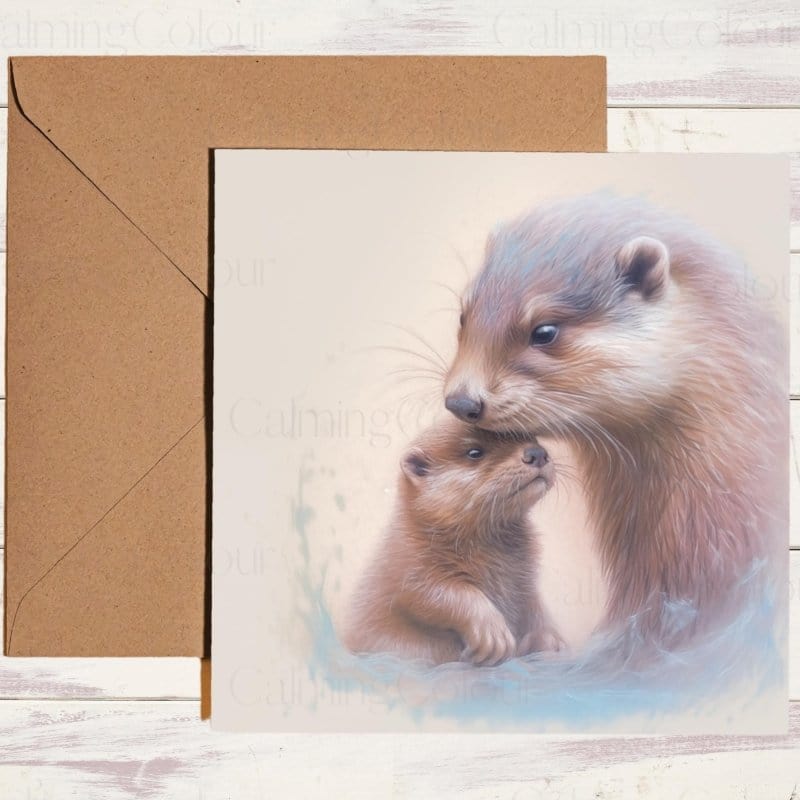 Otter Mother's Day | Greeting Card for Mum | Mother's Day Card