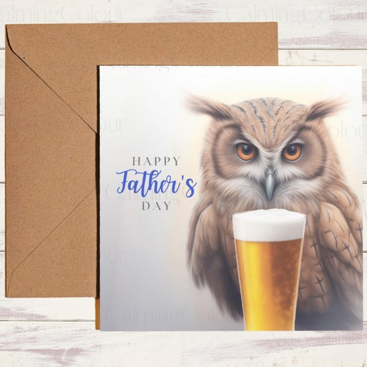 Owl Father's Day Card | With Love for Dad | Father's Day