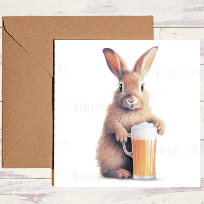 Rabbit Father's Day Card | With Love Dad | Father's Day
