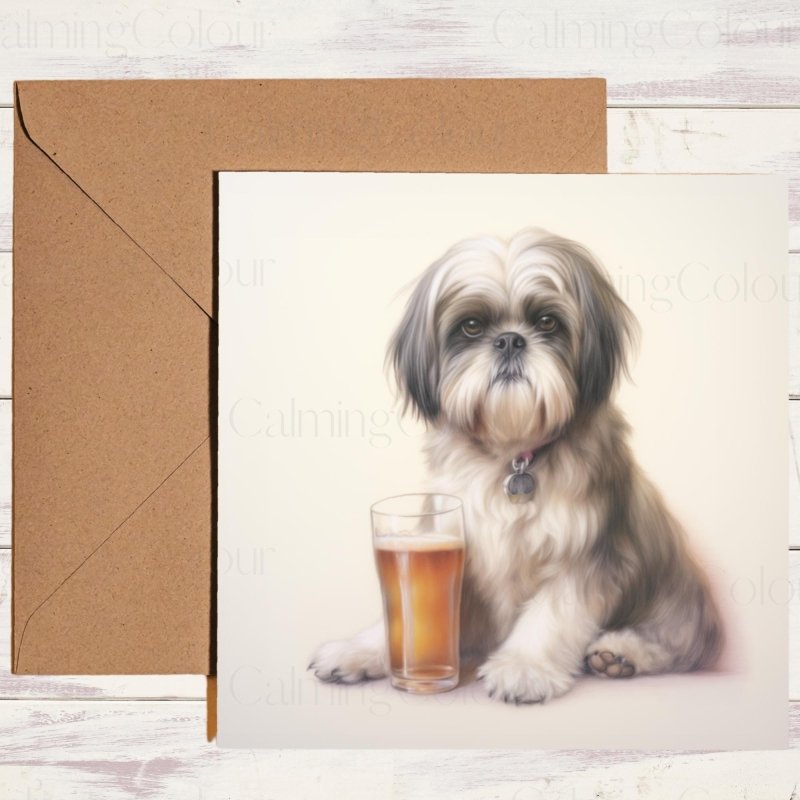 Shih Tzu Father's Day Card | With Love | Father's Day