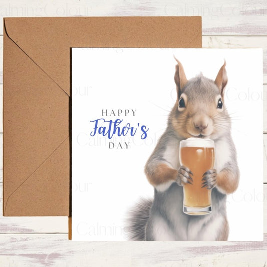 Squirrel Father's Day Card | For Dad With Love | Father's Day