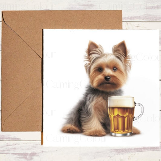 Yorkshire Terrier Birthday Card | Card for Dog Lover | Birthday Card