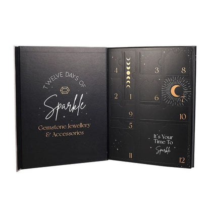 12 - Day Crystal Jewellery Advent Calendar | Gemstone Gift | Figurine