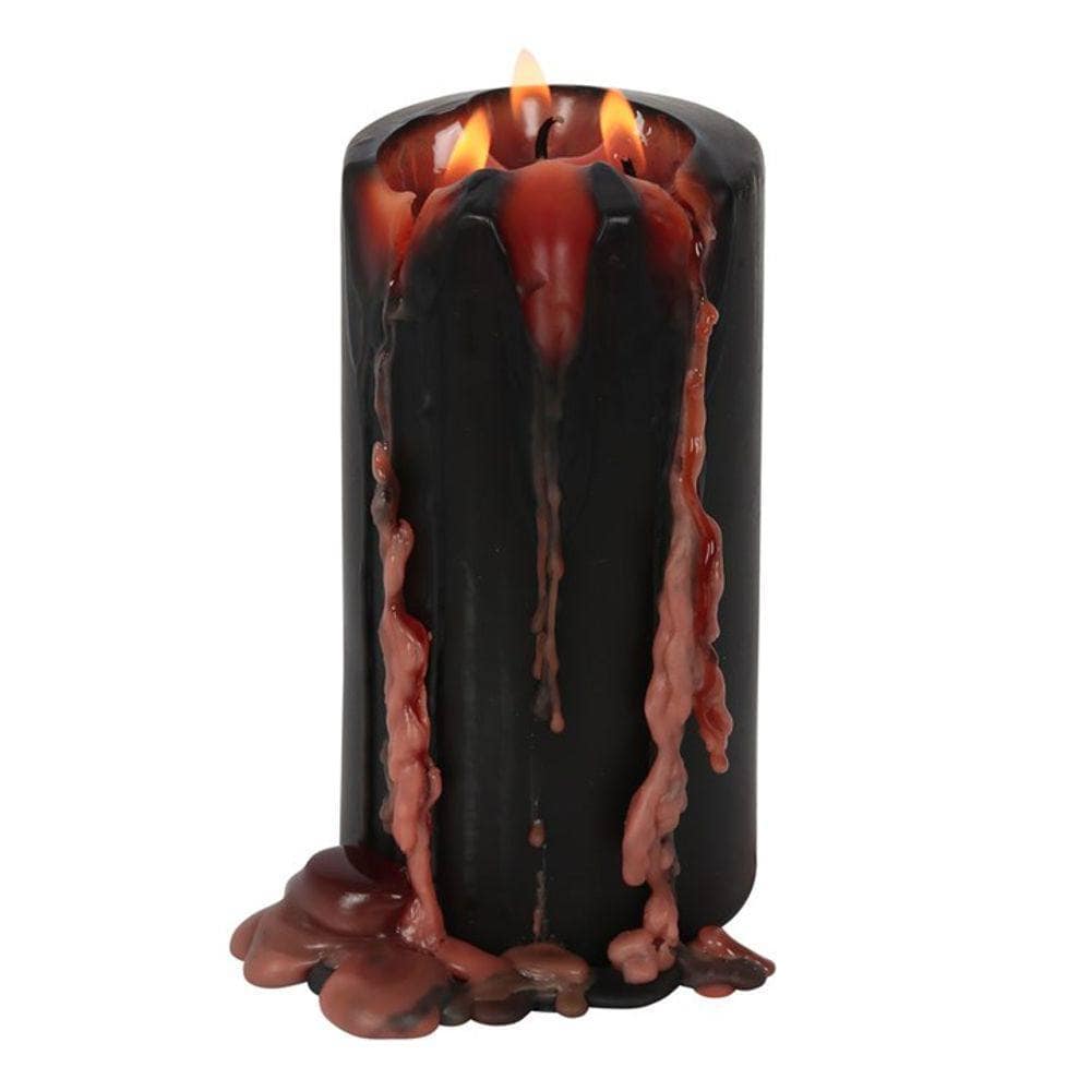 15cm Vampire Tears Pillar Candle | Calming Colour