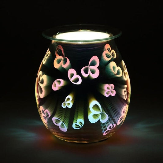 3D Flower Petal Light Up Electric Oil Burner | Calming Colour