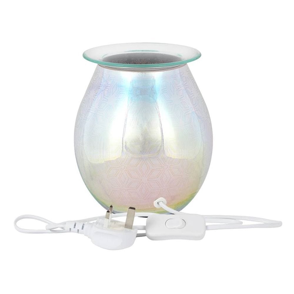 3D Geometric Flower Light Up Electric Oil Burner | Calming Colour