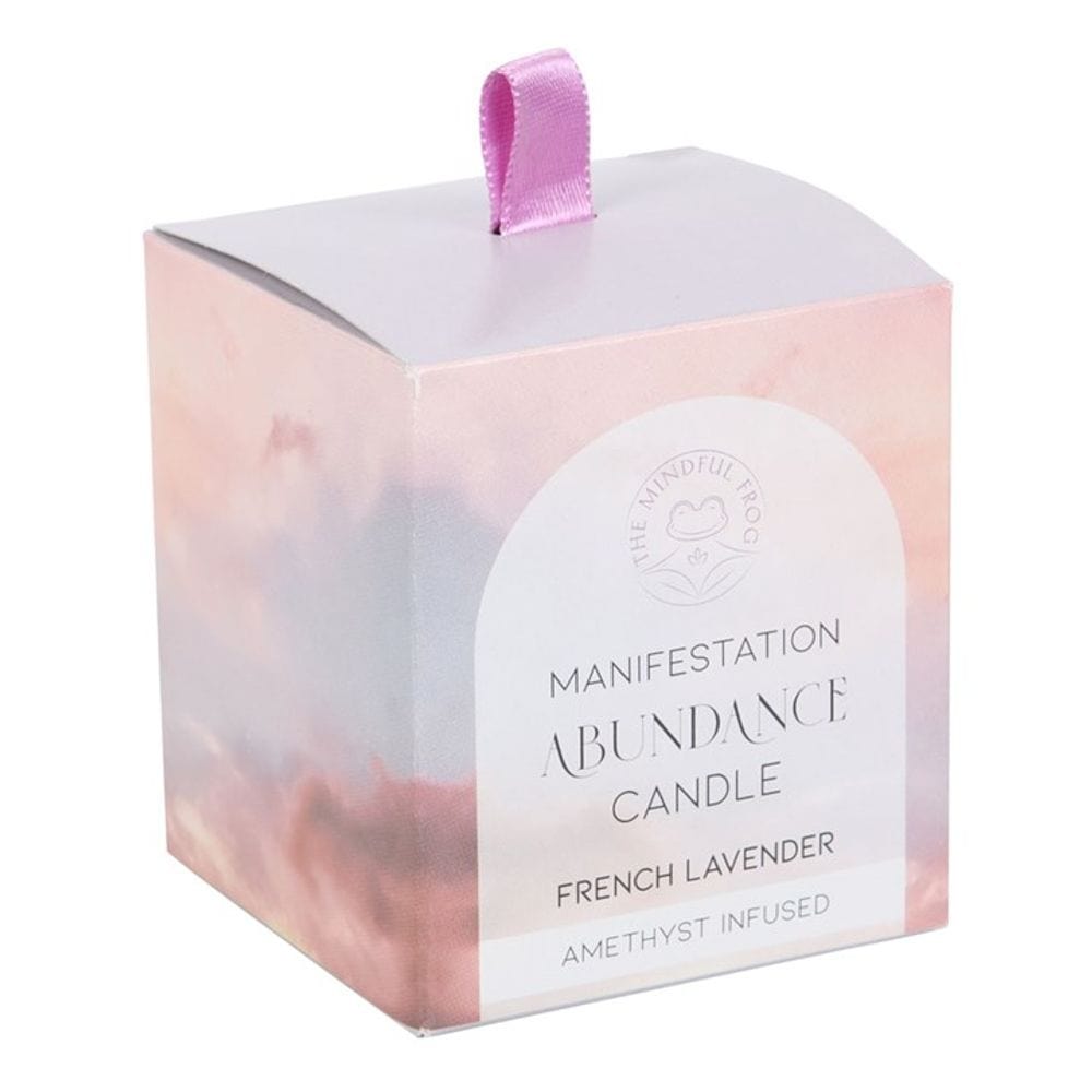 Abundance French Lavender Crystal Chip Candle | Calming Colour