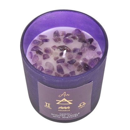 Air Element Neroli Crystal Chip Candle | Calming Colour