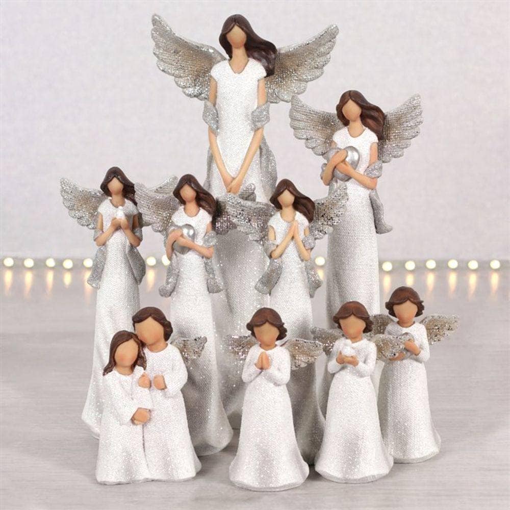 Angel Figurines | Peace, Pray, Love | Child Angels | Calming Colour