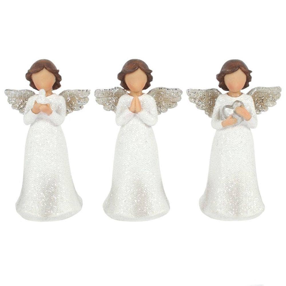 Angel Figurines | Peace, Pray, Love | Child Angels | Calming Colour