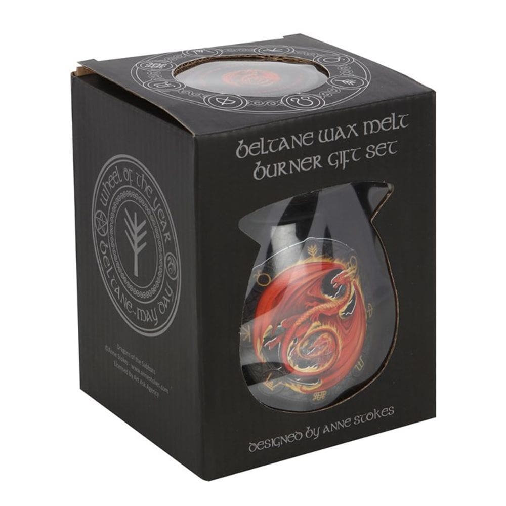 Anne Stokes | 'Beltane' Wax Melt Burner Gift Set | Calming Colour