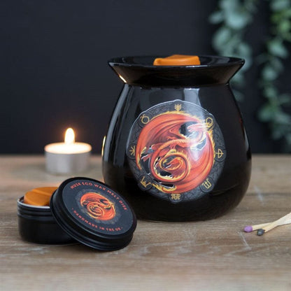 Anne Stokes | 'Beltane' Wax Melt Burner Gift Set | Calming Colour