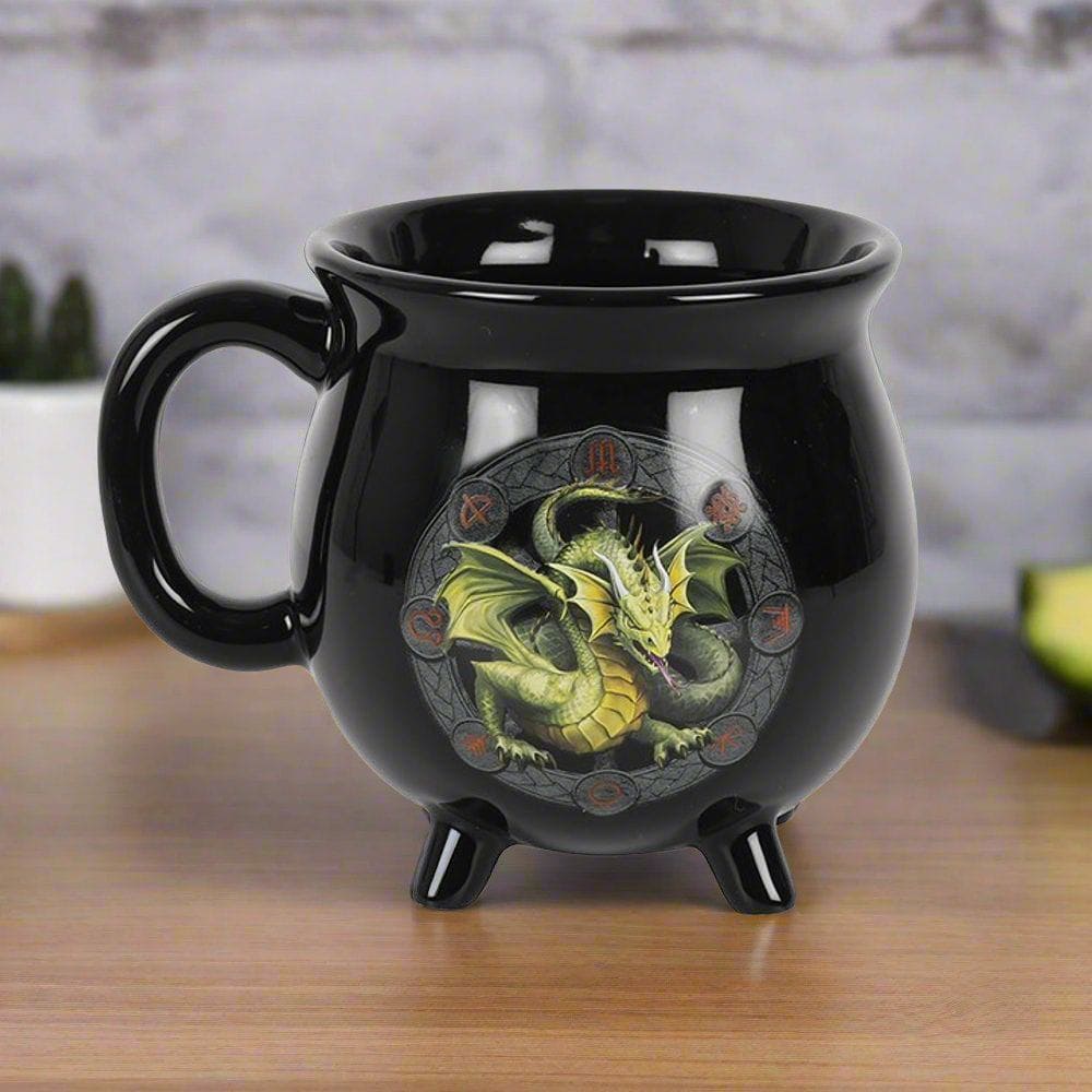 Anne Stokes | 'Mabon' Colour Changing Cauldron Mug | Calming Colour