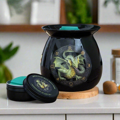 Anne Stokes | 'Mabon' Wax Melt Burner Gift Set | Calming Colour