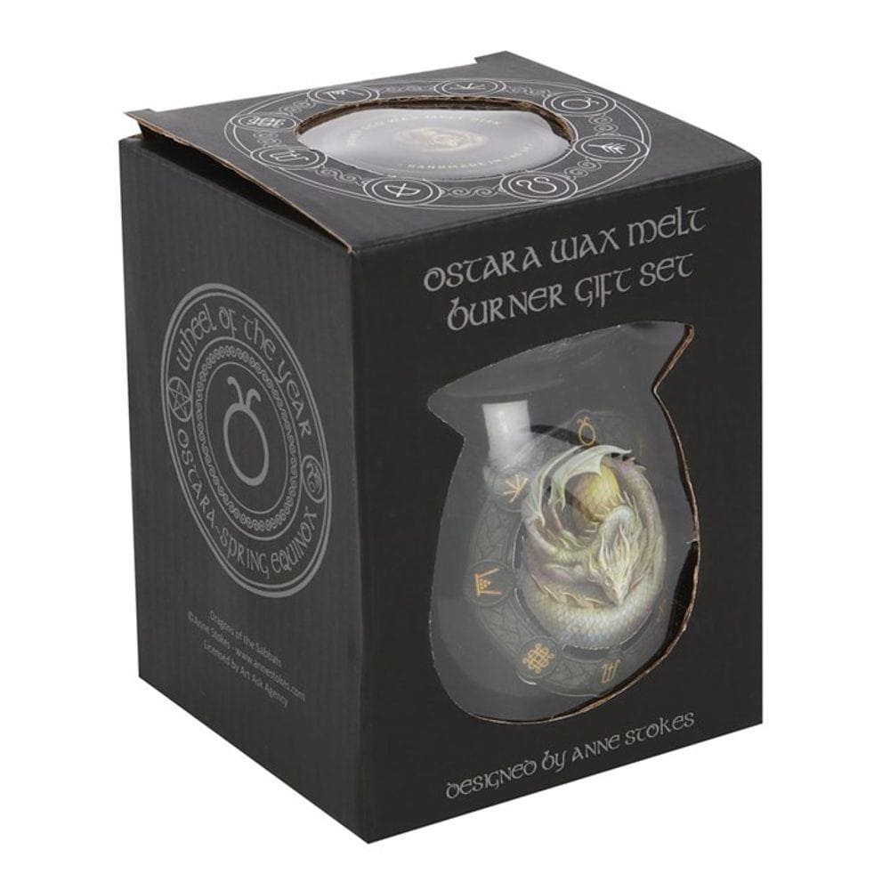 Anne Stokes | 'Ostara' Wax Melt Burner Gift Set | Calming Colour