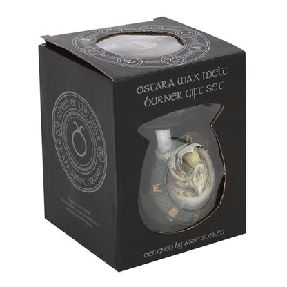 Anne Stokes | 'Ostara' Wax Melt Burner Gift Set | Calming Colour