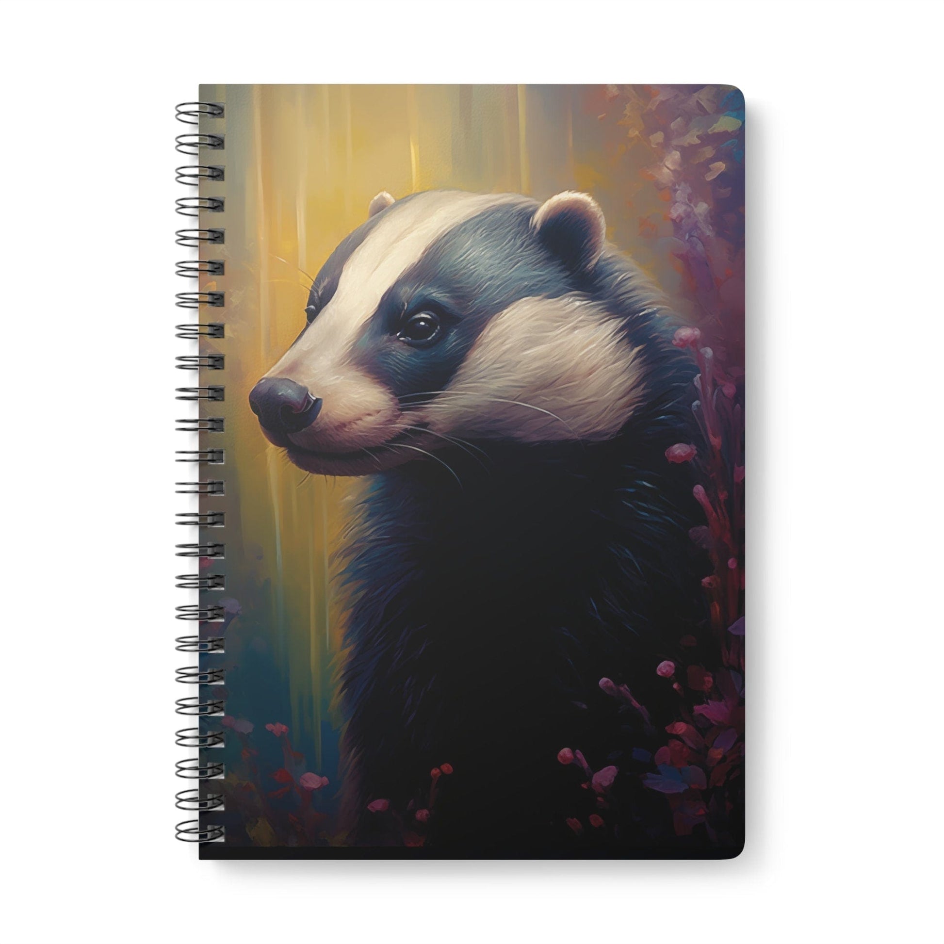 Badger Print | Softcover Notebook | Calming Colour