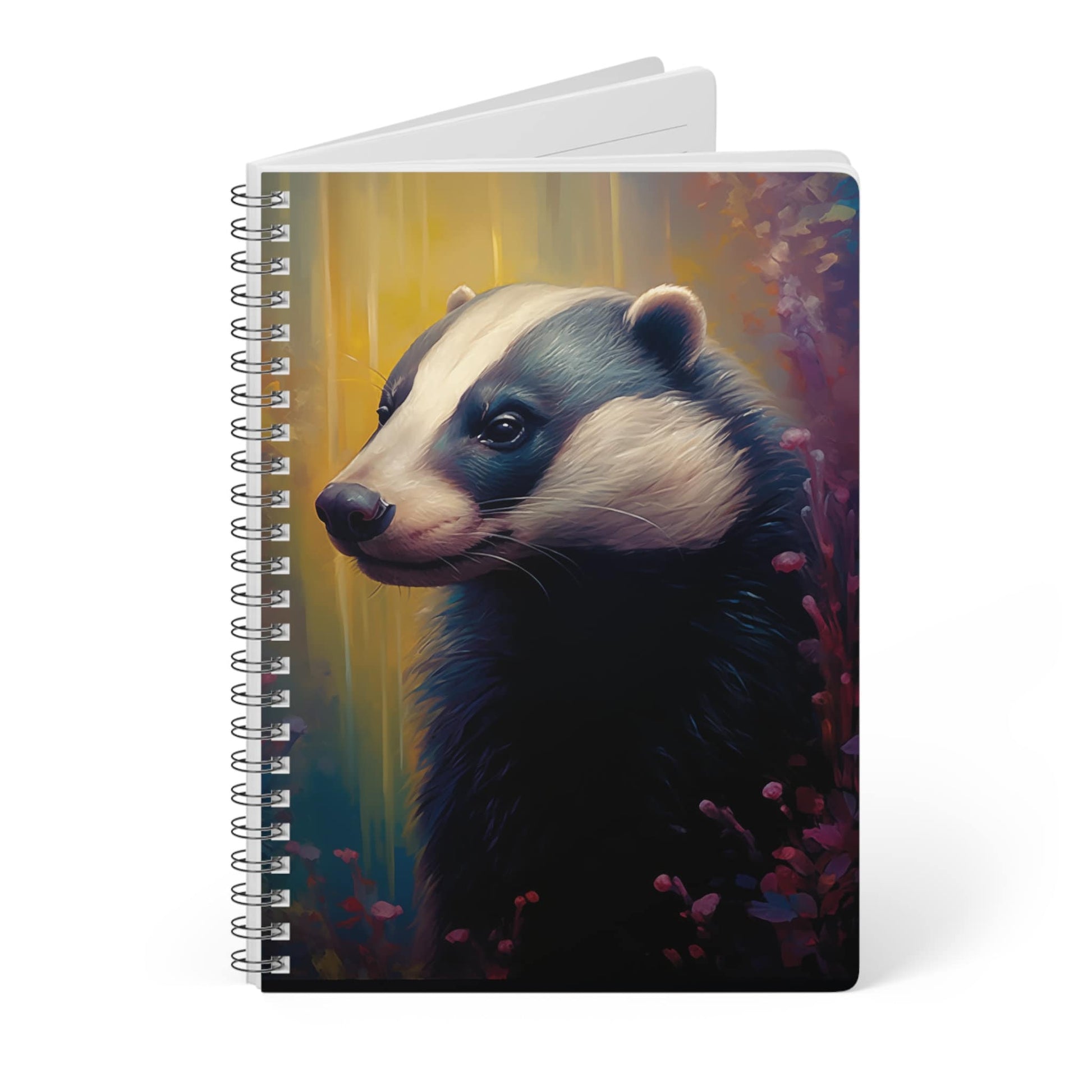 Badger Print | Softcover Notebook | Calming Colour