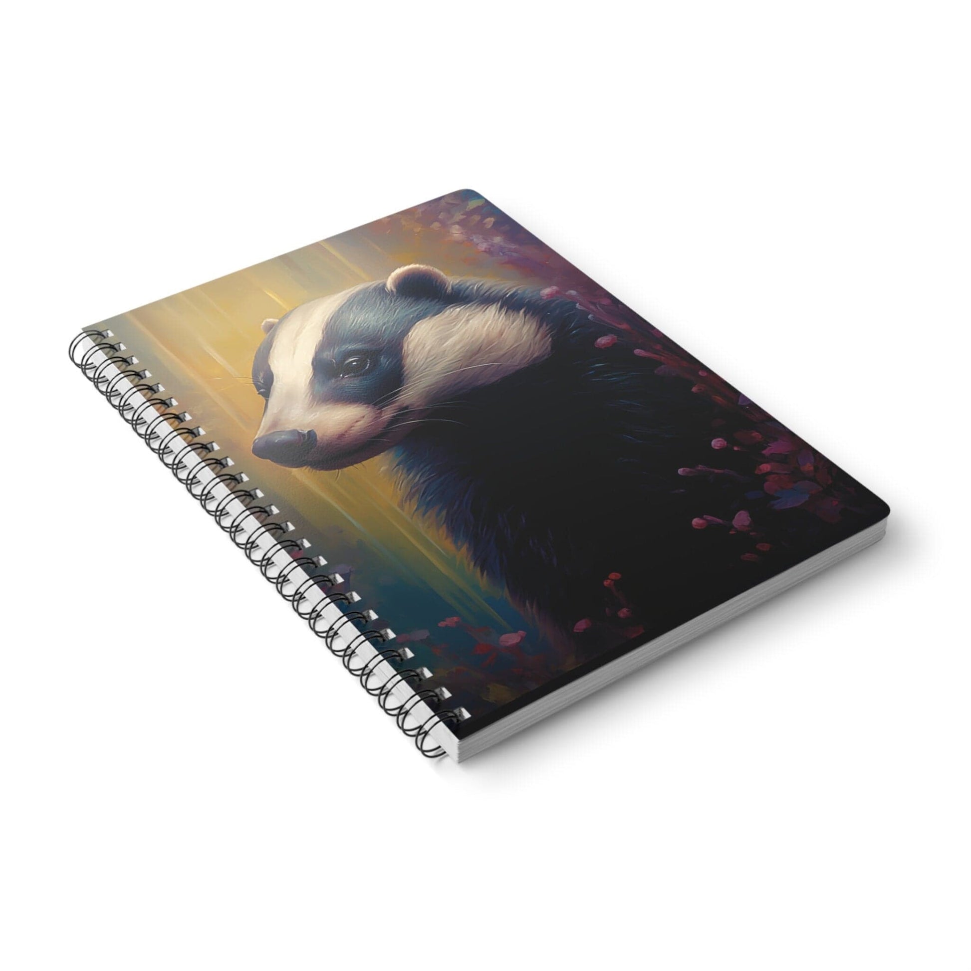 Badger Print | Softcover Notebook | Calming Colour