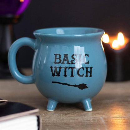 Basic Witch Cauldron Mug | Green | Calming Colour