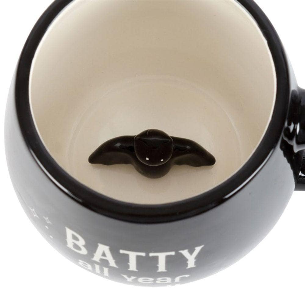 Batty All Year Round Rounded Peekaboo Mug | Calming Colour