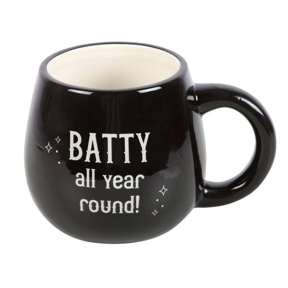 Batty All Year Round Rounded Peekaboo Mug | Calming Colour