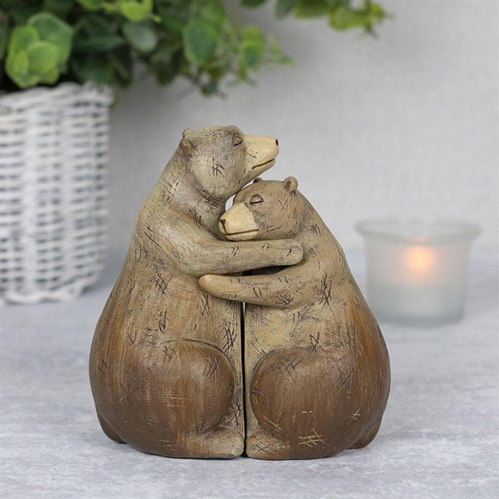 Bears Hugging | Animal Couple Ornament | Calming Colour