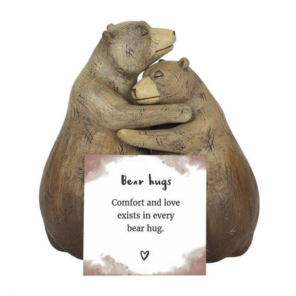 Bears Hugging | Animal Couple Ornament | Calming Colour