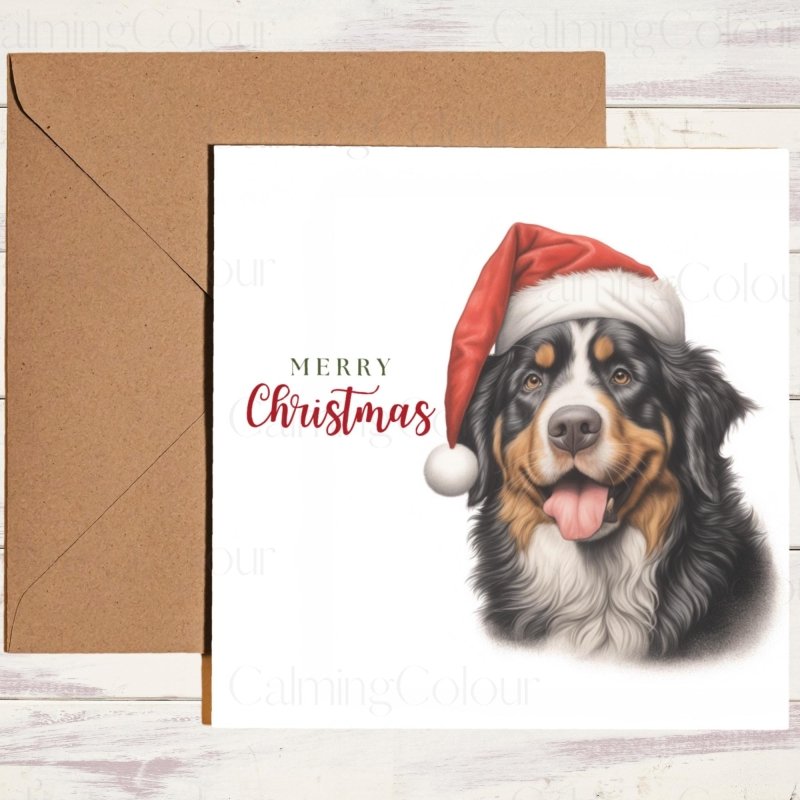 Bernese Mountain Dog Christmas Card | Christmas Card
