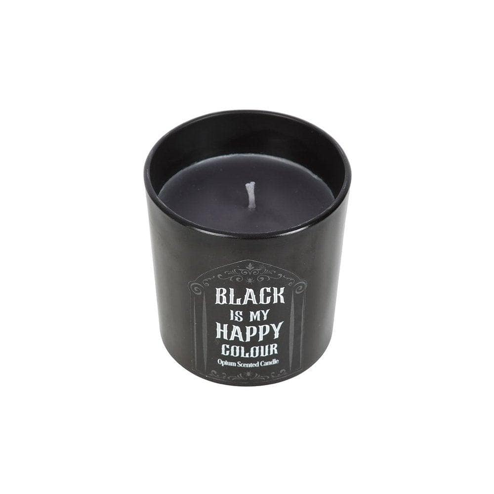 Black is My Happy Colour Opium Candle | Calming Colour