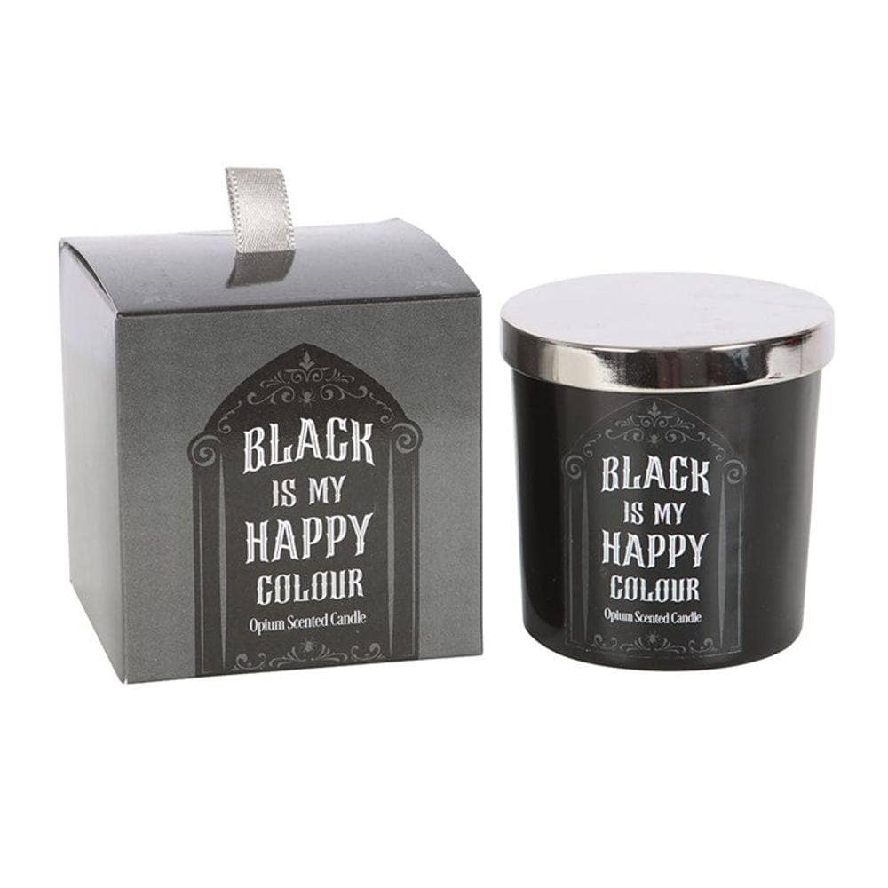 Black is My Happy Colour Opium Candle | Calming Colour