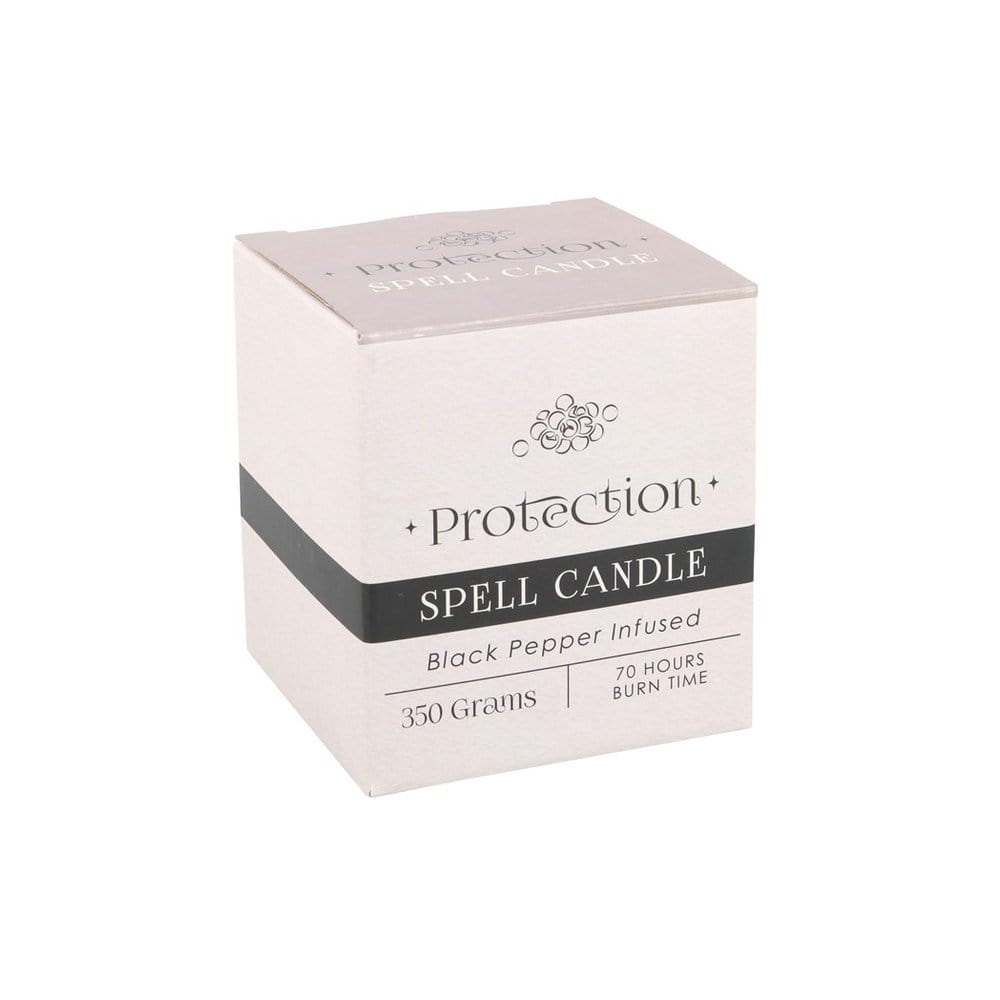 Black Pepper Infused Protection Spell Candle | Calming Colour