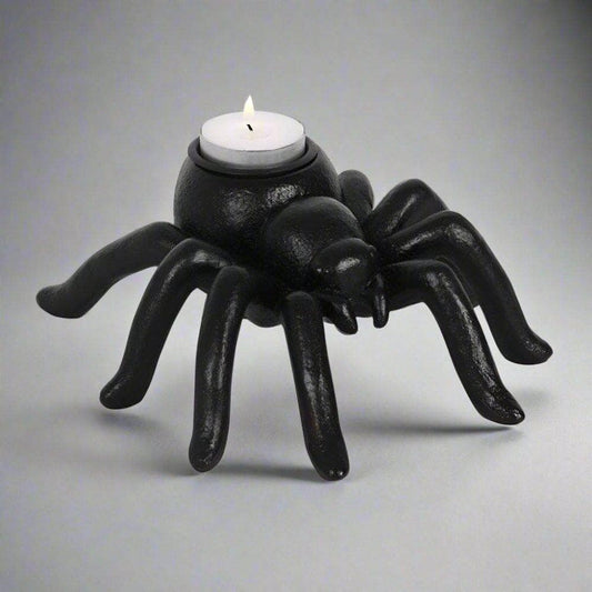 Black Spider 'Halloween' Tealight Holder | Calming Colour